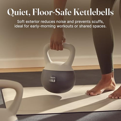 WeGym Soft Kettlebells with Cushioned Impact-Resistant Base and Anti-Slip, Wide-Grip Handle for Home Workouts, Weightlifting, and Full Body Strength Training