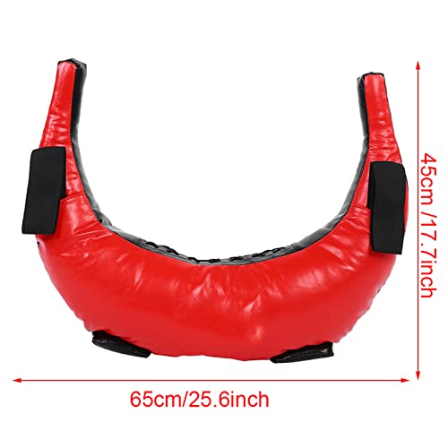 Fitness Power Bag, Training Sandbag for Full Body Workout, 5 25kg Adjustable Weight PU Punching Bag with Multiple Handles, Durable Synthetic Leather Coating for Boxing Strength Tra