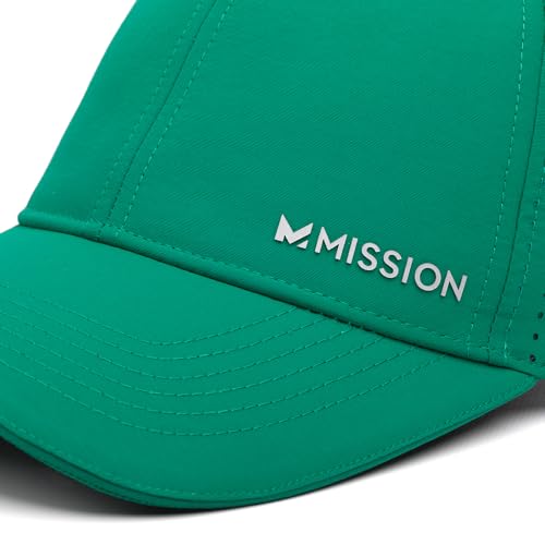 MISSION Cooling Vented Performance Hat Unisex Cap for Workouts, Golf & Running, Sweat & Water Activated Technology - color: Lush Meadow