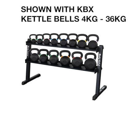 Body Solid (GKR60) 2-Tier Kettlebell Rack, 1000lb Weight Stand Storage, Commercial and Home Gym Strength Training Organizer