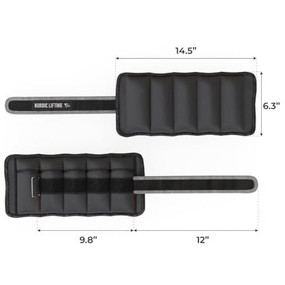 Adjustable Ankle Weights for Women & Men – 1 Pair (2–10 lbs) Wrist, Arm & Leg Weights for Gym, Yoga & Home Workouts – Secure Fit Strap Design – Durable Fitness Training Equipment