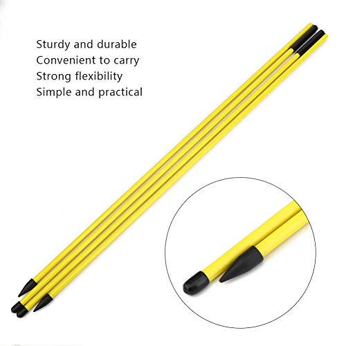 Swing Trainer Epoxy Fiberglass Direction Indicator Stick 48.23in Foldable Practice Stick for Putting Swing Alignment Training for Beginners and Coaches