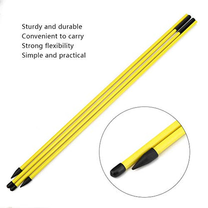 Swing Trainer Epoxy Fiberglass Direction Indicator Stick 48.23in Foldable Practice Stick for Putting Swing Alignment Training for Beginners and Coaches