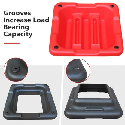 Prime Height-Adjustable Step Aerobics Platform Fitness Equipment Stepper Trainer Exercise Step Platform with 4 Riser