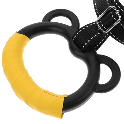 Beavorty Gymnastics Rings Set for Pull-up Exercise and Strength Training, Adjustable Fitness Hanging Rings with Durable Straps for Indoor Home Workout and Sports Training