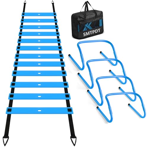 Agility Ladder,Soccer Training Equipment Set,Speed & Agility Training - color: Blue