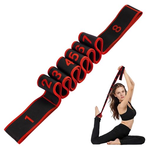 Resistance Bands with Handles, Elastic Stretching Strap for Physical Therapy, Yoga Strap for Stretching Equipment, Shoulder Leg Stretchers Bands for Exercise, Shaping, Flexibility