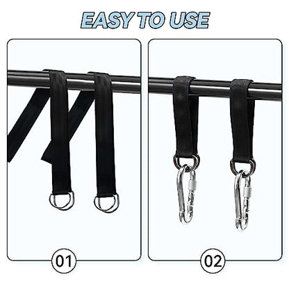 2 Pack Multi Purpose Tree Swing Straps, Gym Outdoor Mount Bands