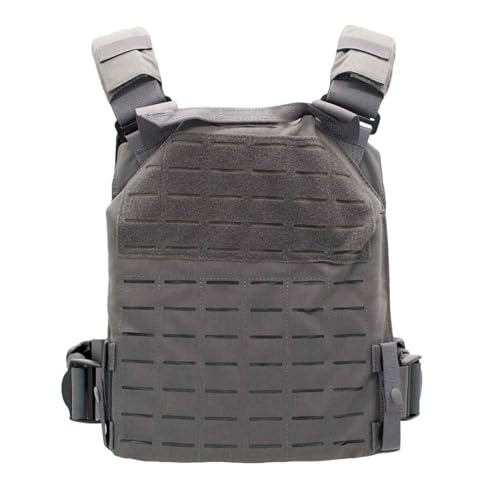 Shellback tactical Physical Fitness Training Vest – Adjustable Weighted Workout Vest for 10x12 Training Plates - color: Wolf Grey