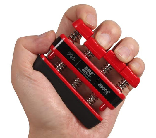 GM2 Grip Exerciser, Hand Exerciser, Finger Exerciser. 9lb(Black) 7lb(Red) 5lb(Blue) - color: Red