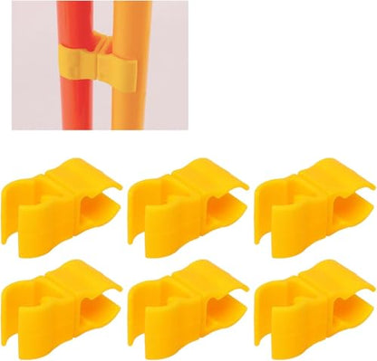 BORDSTRACT Agility Pole Swivel Clips, 10Pcs Swivel Connector for Soccer Agility Training Pole, Coaching Stick Clip Connector for Soccer Drills, Hurdles