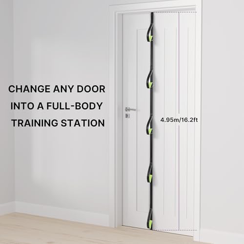 Manificent Door Anchor for Resistance Bands, Heavy Duty Padded Door Anchor System Door Hook, Must-Have Workout Exercise Bands Attachment Compatible for Loop Bands, Resistance Tube
