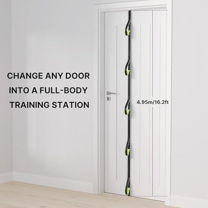 Manificent Door Anchor for Resistance Bands, Heavy Duty Padded Door Anchor System Door Hook, Must-Have Workout Exercise Bands Attachment Compatible for Loop Bands, Resistance Tube