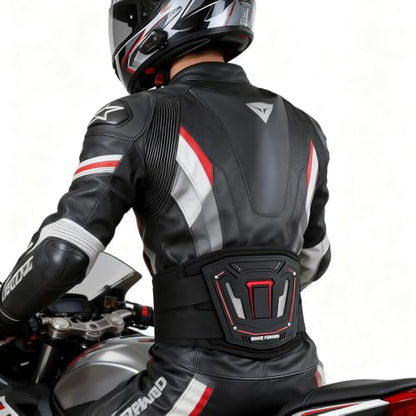 Motorcycle Riding Waist Brace with Adjustable Lumbar Support–Breathable Back Support Belt , Motocross, Daily Commute & Off-Road, Lower Back Pain Relief for Men Women Riders