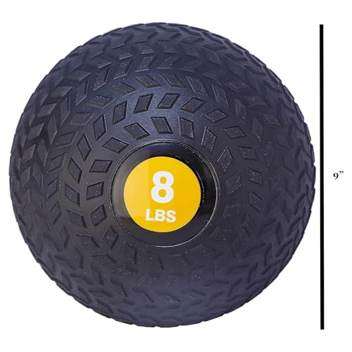 Fitvids Slam Medicine Wall Balls Workout Exercise Fitness Weighted Balls for Cross Training, Strength and Conditioning Exercises, Cardio and Core Workouts - style: 8 Pounds