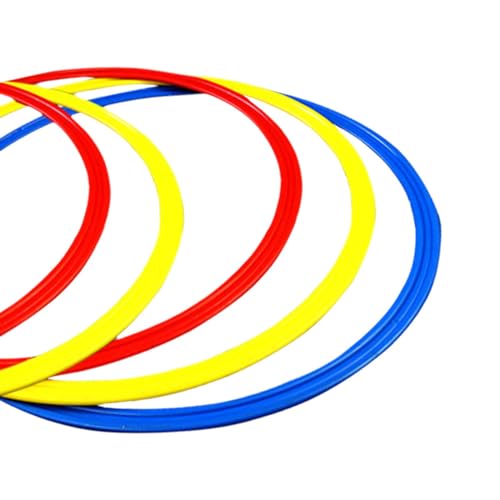 Agility Training Rings Sturdy Practical Multipurpose Portable Home Gym for Athlete Kids Soccer Trainer Badminton Sports, 30cm 5 Pieces