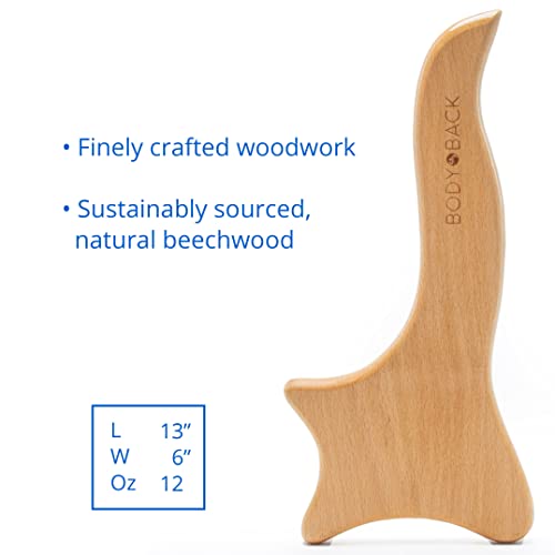 Body Back Wooden Gua Sha Massage Tool - Wood Therapy Lymphatic Drainage Tool - Gua Sha Cellulite Massager for Body Sculpting and Shaping - size: Gua Sha