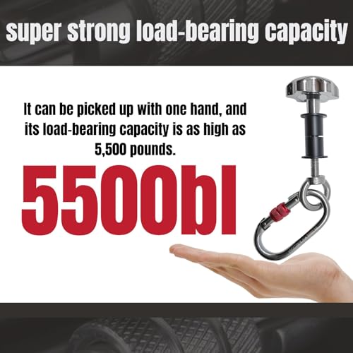 Squat Rack Attachments for Strength Training Equipment | Attachments for Power Cages & Squat Racks | Fits 2"x2" & 3"x3" Frames (1/2" & 1" Holes) | Ideal for Resistance Bands & TRX Training