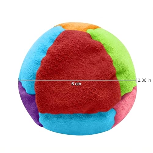 2.56 Inches Hacky Footbag Sacks For Adults Style Kick Bag Soccer Footbags Hacky Durable Fleece Juggling Balls Sack Fly Soft Foot Bag Indoor & Outdoor Play Party Favors Coordination Training A
