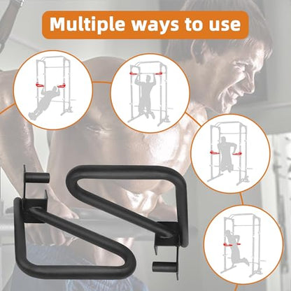 Fitvids Upgraded Adjustable Jammer Arms, Lever Arms, Monolift Attachments Rated 600 LB Per Arm, Fits Racks at All Post Sizes and Hole Sizes, Pair