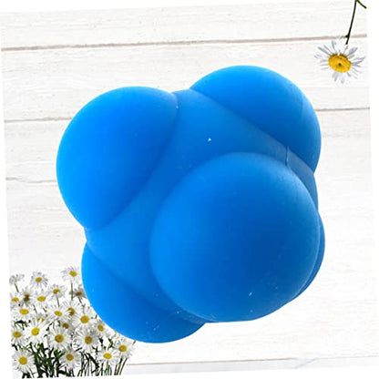 WOONEKY 1pc Hexagonal Silicone Reaction for Agility Training Bouncing for Reflexes and Coordination for Athletes and Rehabilitation Fun Exercise Tool for Men and Women