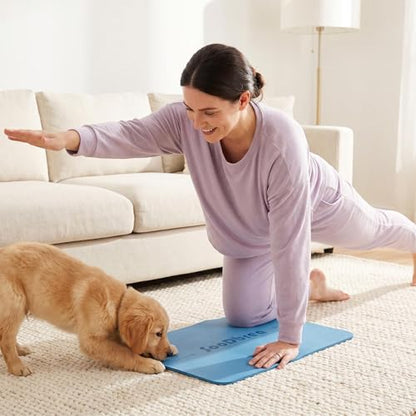 Mini Yoga Mat, Warrior-like Grip,Non-Slip,Alignment System,Head,Knee and Elbow Pad,Meditation Mat,Abdominal wheel pad,Portable