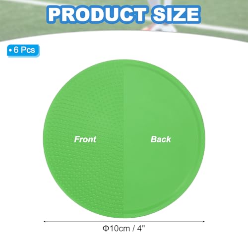 PATIKIL Spot Markers, Non-Slip Floor Dots Agility Markers Flat Field Cones Poly Dot - color: Green