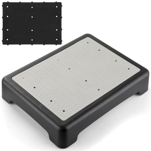 Step Stool For Seniors, Non-Slip Half Step Riser, 440 Lbs Weight Capacity, Portable Mobility Platform For Beds, Cars, Stairs