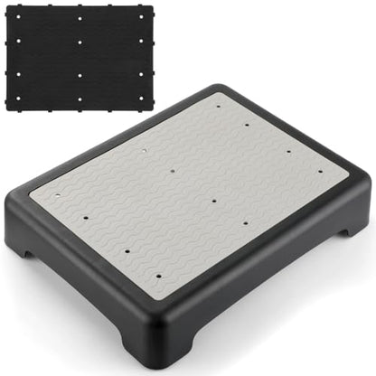 Step Stool For Seniors, Non-Slip Half Step Riser, 440 Lbs Weight Capacity, Portable Mobility Platform For Beds, Cars, Stairs