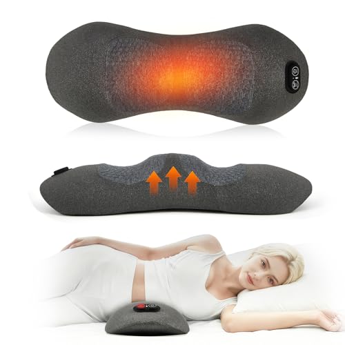 Smooth Spine Triple Fusion Back Massager with Heat - Sciatica Pain Relief & Spine Decompression Device, Deep Tissue Massager for Lower Back Pain, Office Chair and Home Use for Chronic Pain Solution