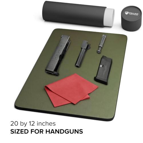 Falko Tactical Gun Cleaning Mat, Gun Mat for Handgun, Rifle and Shotgun - color: Moss Green, size: 20x12
