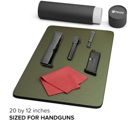Falko Tactical Gun Cleaning Mat, Gun Mat for Handgun, Rifle and Shotgun - color: Moss Green, size: 20x12