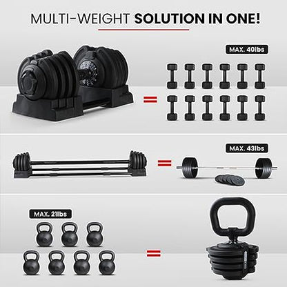 Multifunctional Adjustable Dumbbell Set