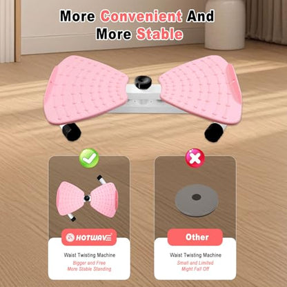Waist Twister Board – Non-Slip Fitness Balance Board for Core Strength, Waist Trimming & Weight Loss – Home Exercise Equipment for Men & Women – 360° Rotation, Anti-Skid Surface, Supports Up to 300 lbs