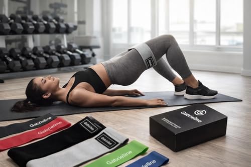 8-Piece Resistance Bands Set – 5 Latex Bands + 3 Fabric Booty Bands – Full Body Home Workout Kit for Women & Men