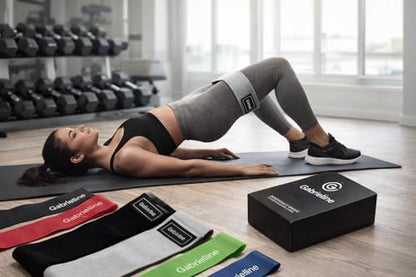 8-Piece Resistance Bands Set – 5 Latex Bands + 3 Fabric Booty Bands – Full Body Home Workout Kit for Women & Men