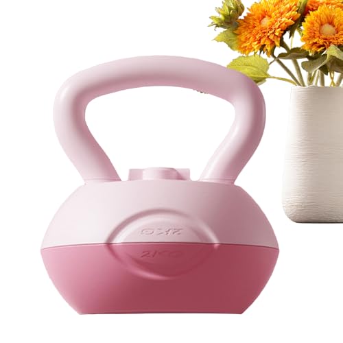 Kettle Bell - Grip Strength Adjustable Weight Tool, Soft Kettlebell | Coated Training Equipment, Ergonomic Handle, Compact Fitness Gear | Home Workouts Muscle Building Conditioning Men Women - color: 4kg