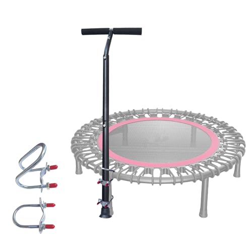 Trampoline Handle Bar Rebounder Handle Bar for Most Brands Mini Fitness Trampolines Fits Foot Tubes up to 0.98IN~1.26IN Diameter (Trampoline not Included) Non-Slip Comfortable Handles