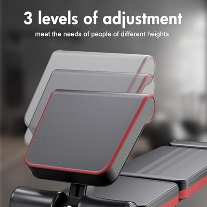 2026 Weight Bench, 770LBS Adjustable Workout Bench Foldable for Home Gym, Leg Extension and Extended Backrest for Bench Press Full Body Strength Training Exercise
