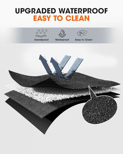 Walking Pad Mat for Carpet, Walking Pad Mat for Hardwood Floors, High Density, 0.2" Thickness, Folable, Floor Protection for Bike, Elliptical, Treadmill - size: 55.2"L x 23.6"W x 0.2"Th