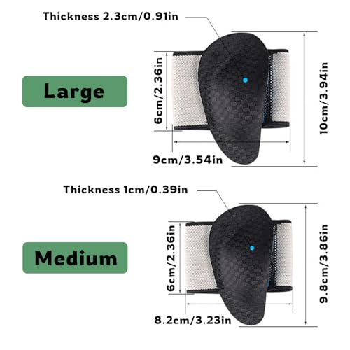 Arch support for plantar fasciitis relief, non-slip elastic arch support band, EVA cushioning, suitable for flat feet, collapsed arches, high arched feet, suitable for all shoes (Medium)
