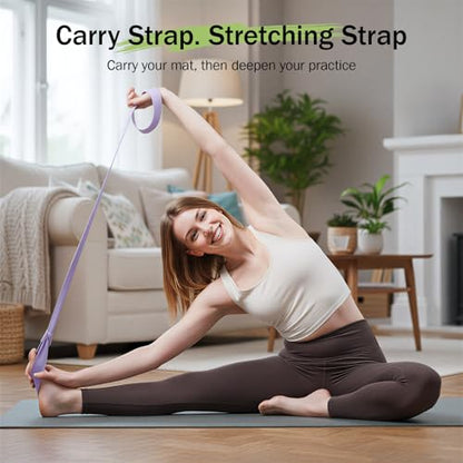 Yoga Mat Straps for Carrying, Adjustable Yoga Mat Carrier Sling Fits All Mats(Mat Not Included) - color: Light Gray, size: 72 inches