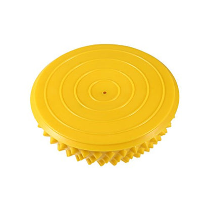 YUYTE Half Round Massage Ball Massage Ball Yoga Exercise Balance Ball Massage Mat Exercise Stepping Stone Balance Pod Gym Yoga Pilates Ball[Yellow]