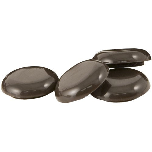 SuperSliders Self-Stick Furniture Sliders for Carpeted Surfaces (4 piece) - 1" Walnut Brown - Round SuperSliders - color: Brown, size: 1", 4 Pack