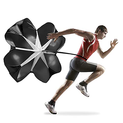Resistance Parachute Sprint Parachutes, Running Parachute Resistance Trainer with Adjustable Strap, for Improving Speed/Stamina/Strength