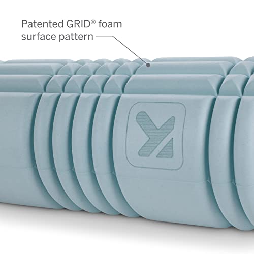 TriggerPoint Grid 1.0 Foam Roller - 13" Multi-Density Massage Roller for Deep Tissue & Muscle Recovery - Relieves Tight, Sore Muscles & Kinks, Improves Mobility & Circulation - Targets Key Body Parts - color: Slate
