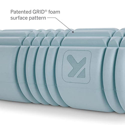 TriggerPoint Grid 1.0 Foam Roller - 13" Multi-Density Massage Roller for Deep Tissue & Muscle Recovery - Relieves Tight, Sore Muscles & Kinks, Improves Mobility & Circulation - Targets Key Body Parts - color: Slate
