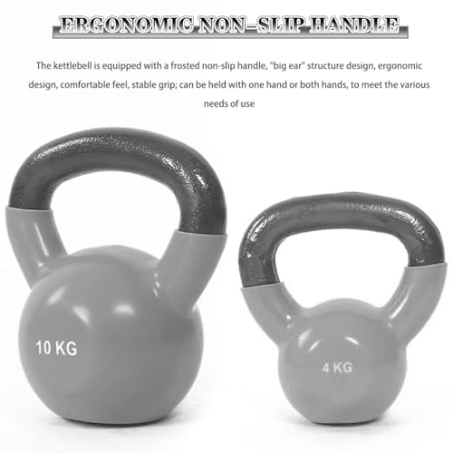 Kettlebell Weights Women's Fitness Shaping Kettle Bells, Home Squat Exercise Kettle Ball, Vest Line/Peach Buttocks, Create A Perfect Body Curve(Red-12kg)
