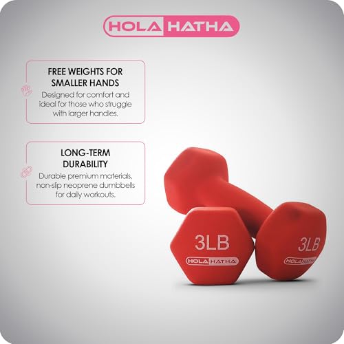 Neoprene Dumbbell Weights Set w/Rack, Home Gym Equipment - Portable Weighted Exercise Dumbbells for Fitness, Training, and Lifting Workouts