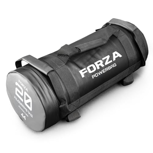 FORZA Power Bags – 11lbs to 66lbs | Strength Training Fitness Equipment – Home Exercise and Gym Fitness | Prefilled Powerbag Weights for Powerlifting, Crossfit & MMA - size: 44lbs